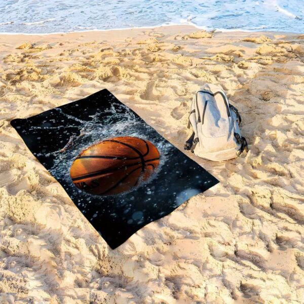Serviette de plage basket-ball – Image 9