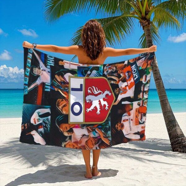 Serviette de Plage avec Logo Lyonnais