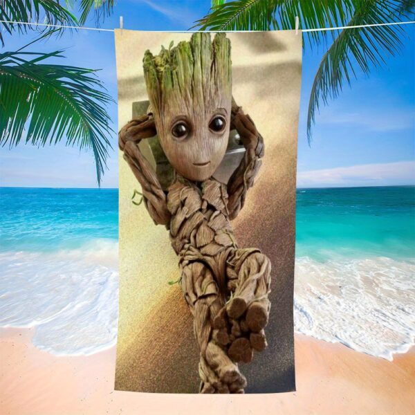 Serviette de Plage Marvel Groot – Image 6