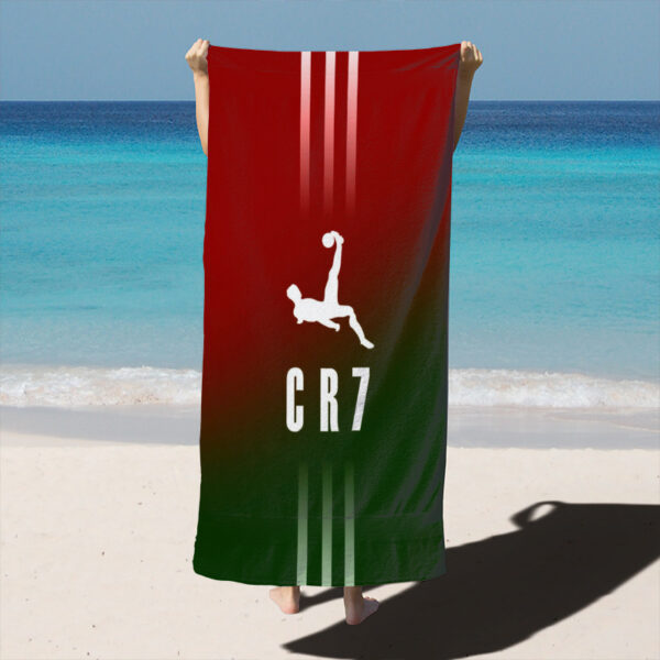 Serviette de plage Cristiano Ronaldo Portugal – Image 3