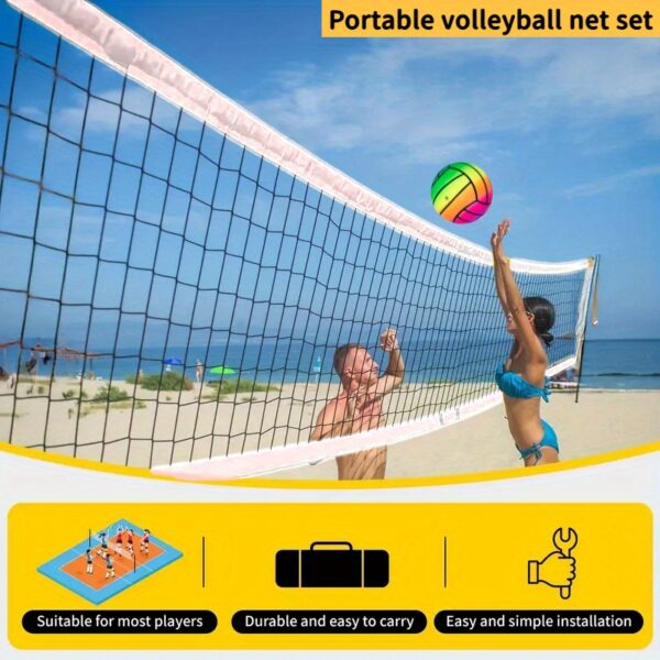 Ensemble de filet de volley-ball portable