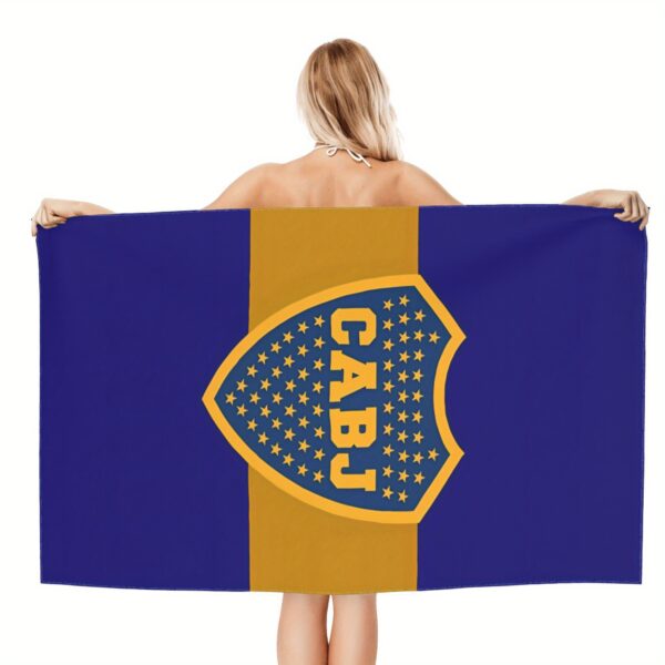 Serviette de plage club de soccer Boca Juniors – Image 3