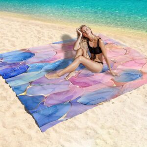 Drap de plage pétale imprimé