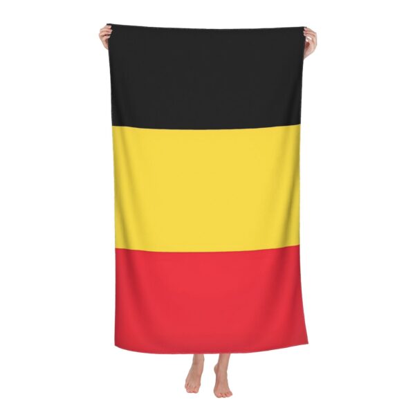 Serviette de Plage Drapeau Belge – Image 2