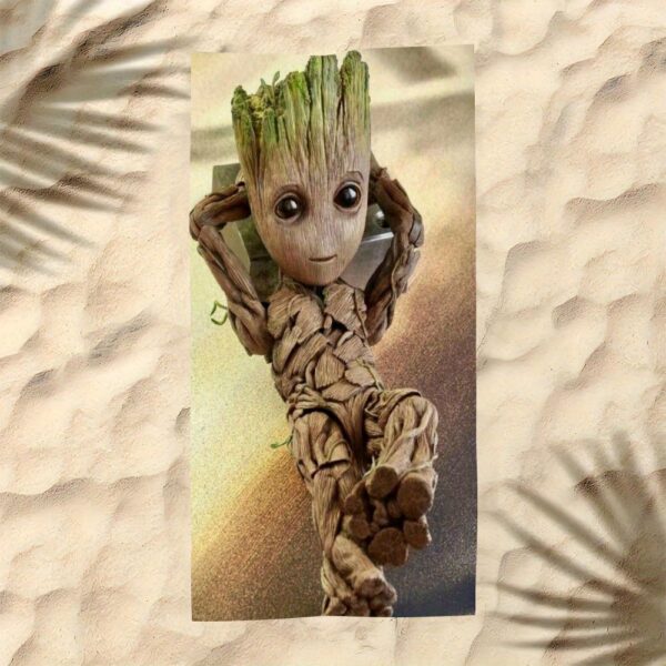 Serviette de Plage Marvel Groot – Image 4