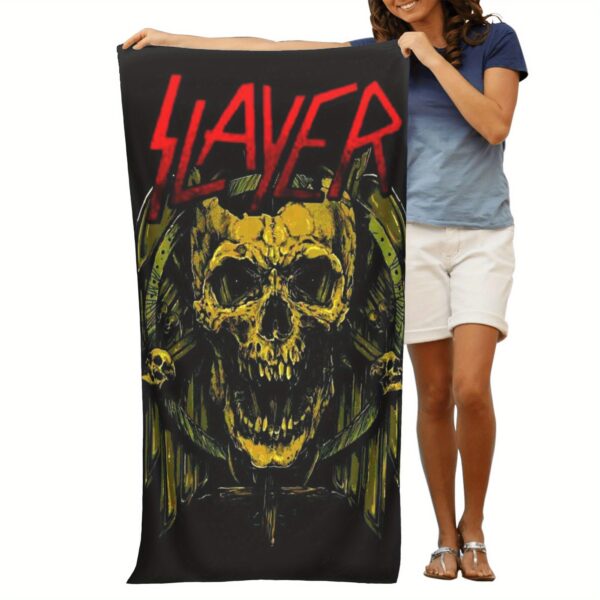Serviette de plage avec motif crâne Slayer - – Image 4