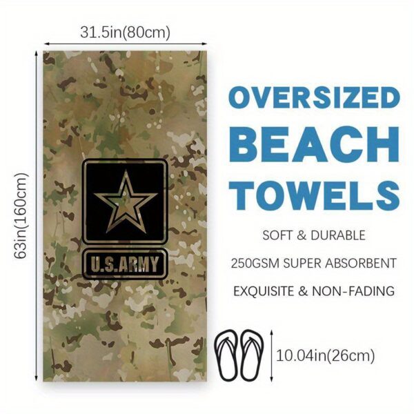 Serviette de Plage à Séchage Armée Américaine – Image 5