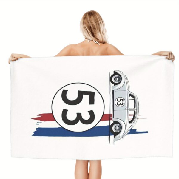 Serviette de Plage Microfibre Inspirée du Film Herbie – Image 5