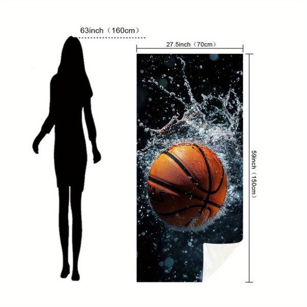 Serviette de plage basket-ball – Image 6