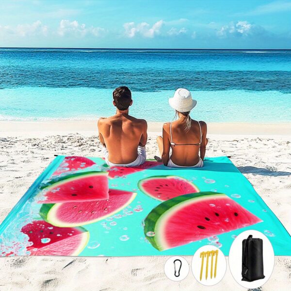 Drap de plage en forme de pastèque – Image 7