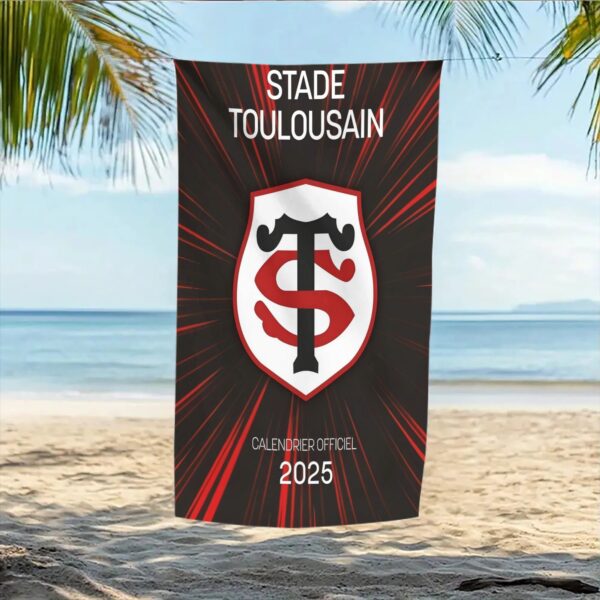 Serviette de plage calendrier officiel de Stade Toulousain 2025 – Image 9