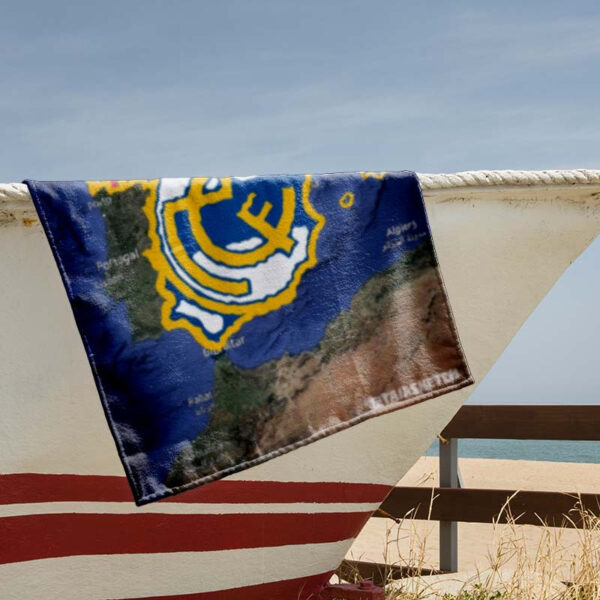 Serviette de Plage Carte du Football de Madrid – Image 5