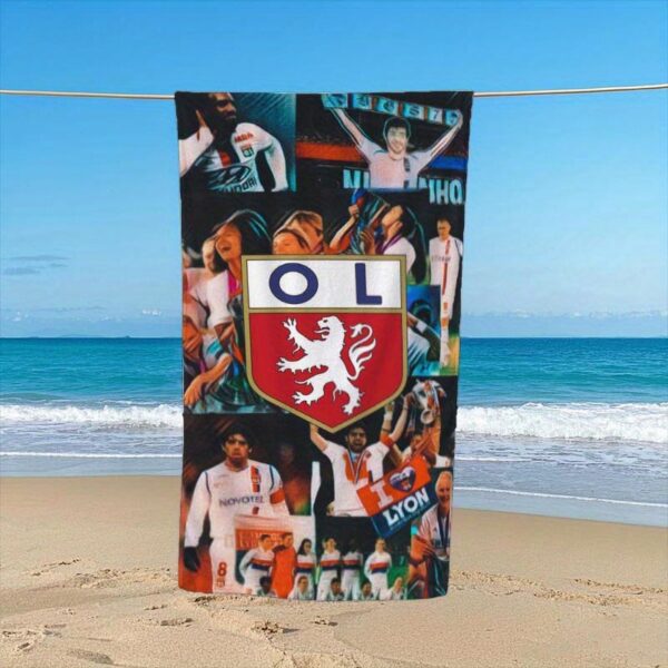 Serviette de Plage avec Logo Lyonnais – Image 5