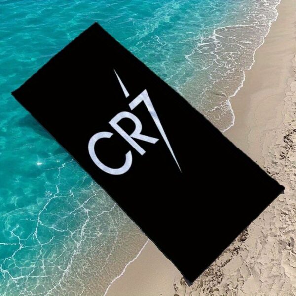 Serviette de Plage Logo Cristiano Ronaldo CR7 – Image 7
