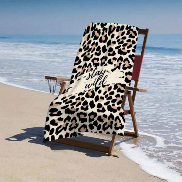 Drap de plage Imprimé Léopard – Image 6