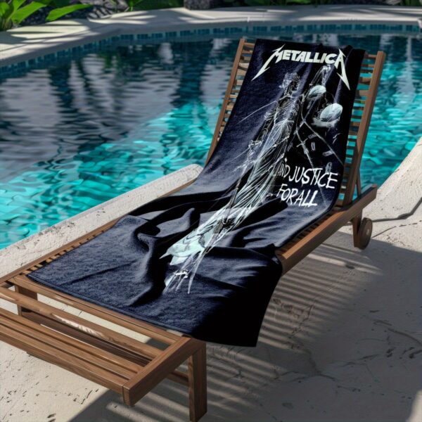 Serviette de plage Metallica – Image 3