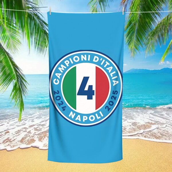 Serviette de plage Napoli Campioni D'Italia 2025