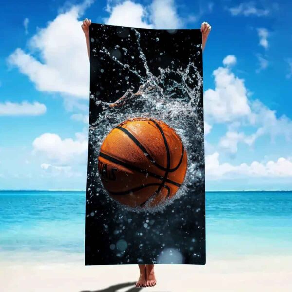 Serviette de plage basket-ball – Image 10