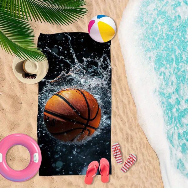 Serviette de plage basket-ball – Image 11