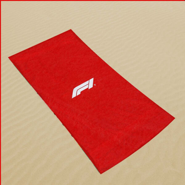 Serviette de Plage Course de Formule 1 – Image 2
