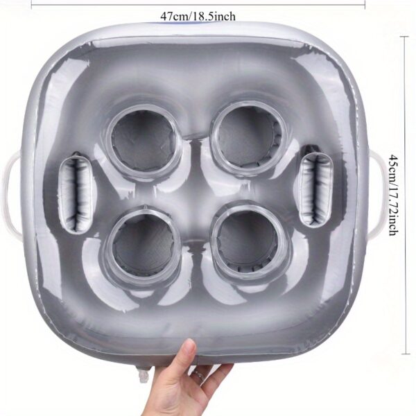 Support gonflable pour boissons dans la piscine avec 4 emplacements pour tasses – Image 2