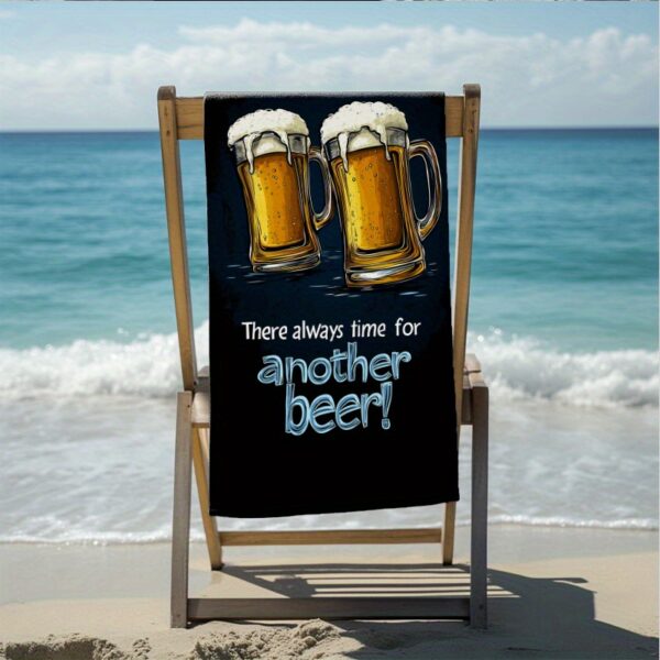 Serviette de Plage pour Amoureux de la Bière – Image 2