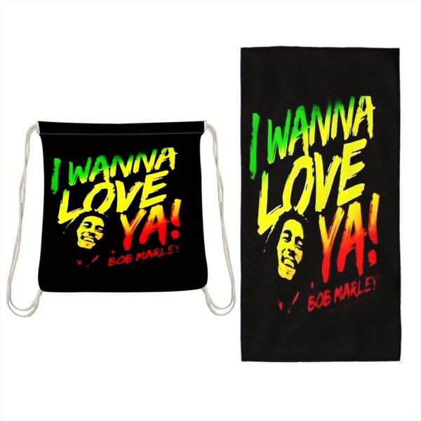 Serviette de Plage Pliable Hommage à Bob Marley – Image 2