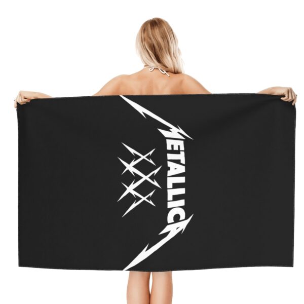 Serviette de Plage Metallica black – Image 3