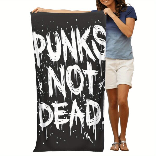 Serviette de Plage "Punk's Not Dead"