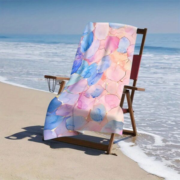 Drap de plage pétale imprimé – Image 9