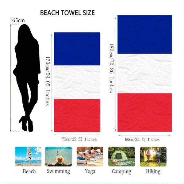 Serviette de plage française ouverte – Image 5
