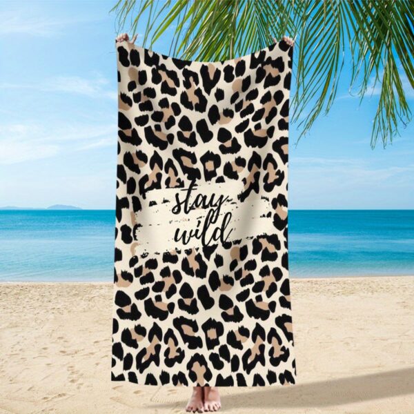 Drap de plage Imprimé Léopard – Image 5