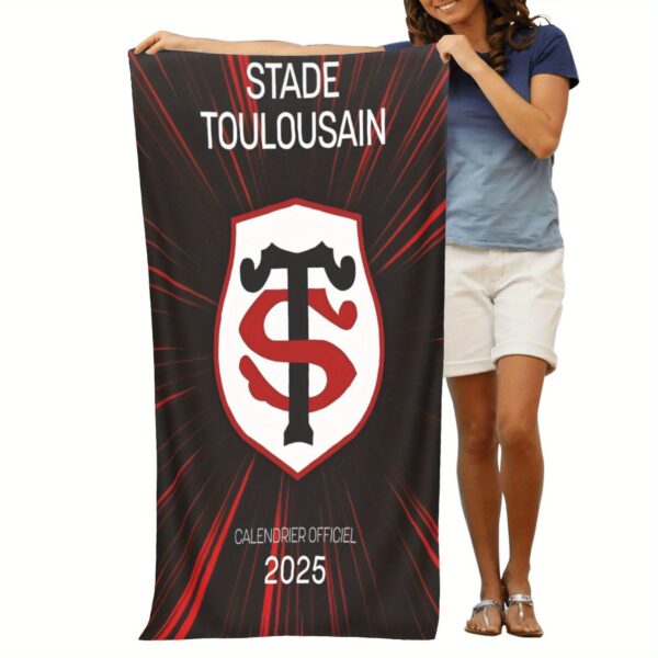 Serviette de plage calendrier officiel de Stade Toulousain 2025