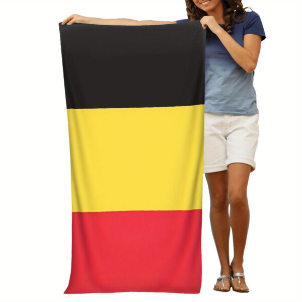 Serviette de Plage Drapeau Belge – Image 8