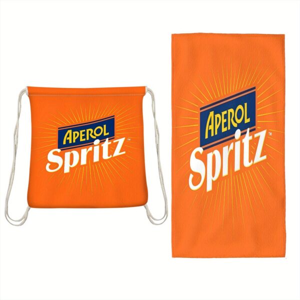 Serviette de plage pliable 2 en 1 et sac de rangement Spritz