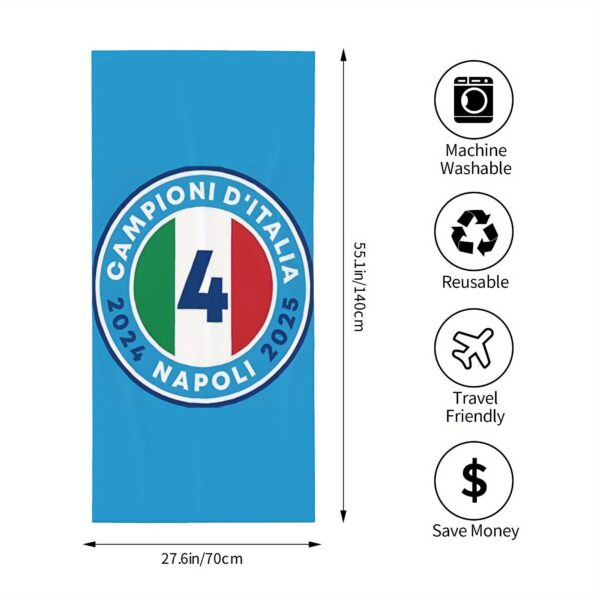 Serviette de plage Napoli Campioni D'Italia 2025 – Image 6