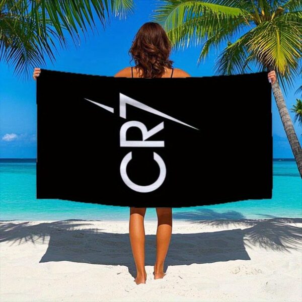 Serviette de Plage Logo Cristiano Ronaldo CR7 – Image 5