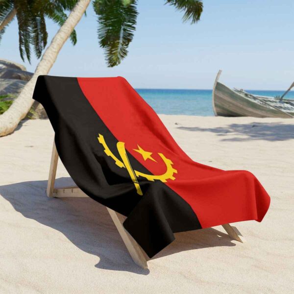 Serviette de Plage Motif Drapeau d'Angola – Image 6