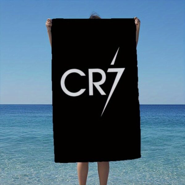 Serviette de Plage Logo Cristiano Ronaldo CR7 – Image 2