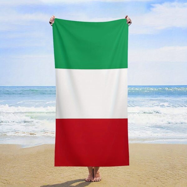 Serviette de Plage Drapeau Italien – Image 5
