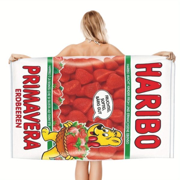 Serviette de Plage Haribo Primavera Erdbeeren – Image 2
