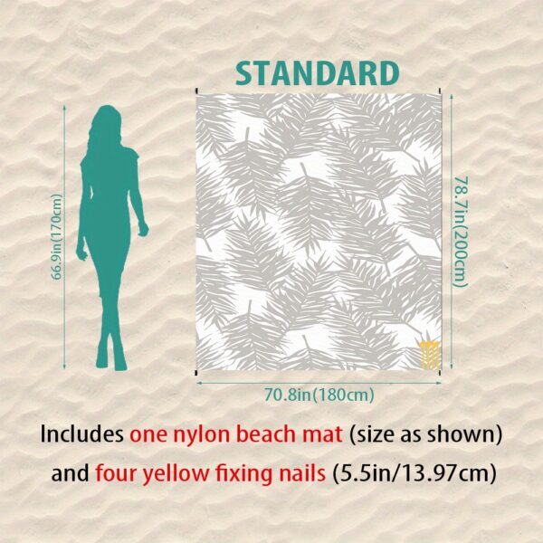 Drap de plage Motif Plume – Image 9