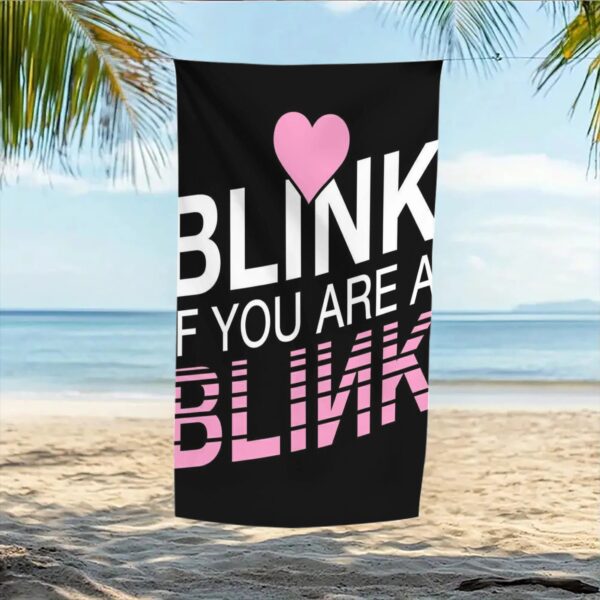 Serviette de Plage Tropicale Blackpink *