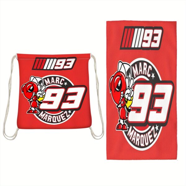 Serviette de Plage Pliable 2-en-1 Marc Marquez 93 – Image 4