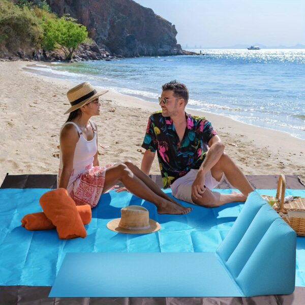Chaise de plage gonflable avec dossier – Image 7
