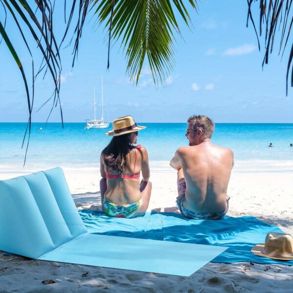 Chaise de plage gonflable avec dossier – Image 6