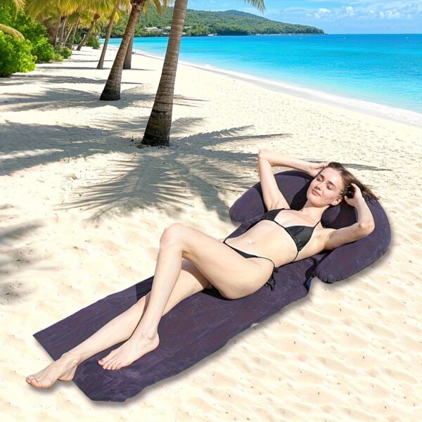Tapis de plage gonflable avec un rehausseur X2 – Image 4