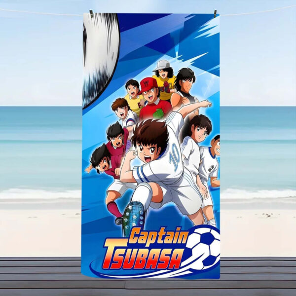 Serviette de plage en microfibre Captain Tsubasa – Image 2
