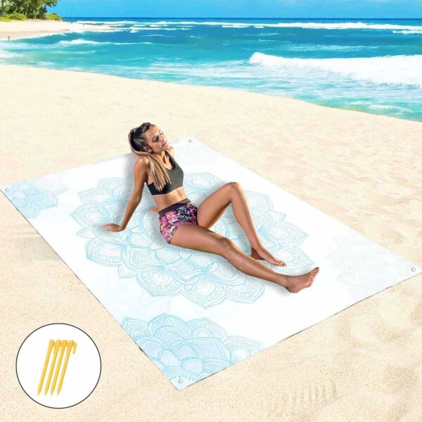 Drap de plage à motif mandala – Image 2