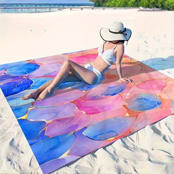Drap de plage pétale imprimé – Image 6